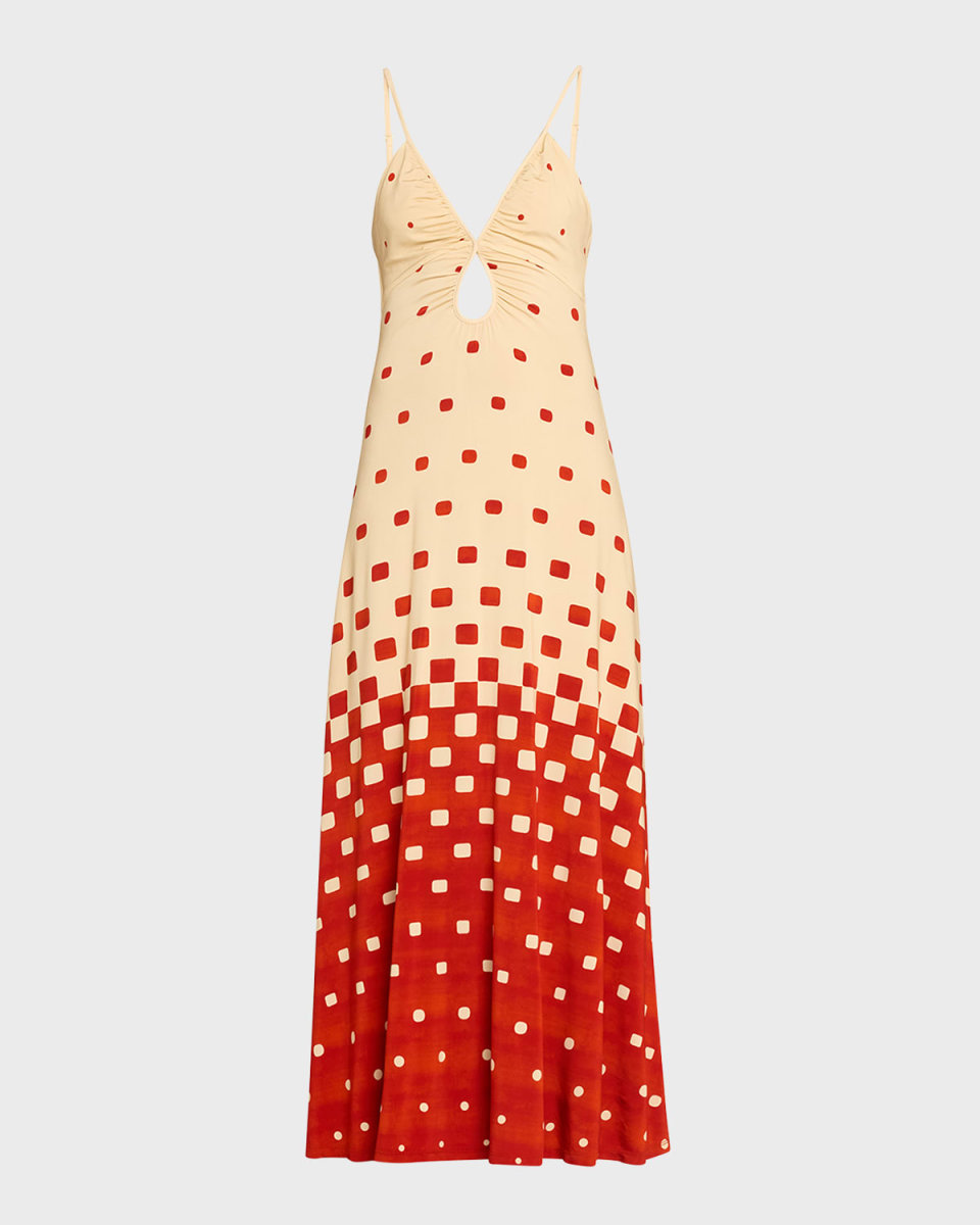 Rhythmn Oasis Gradient Keyhole Maxi Dress